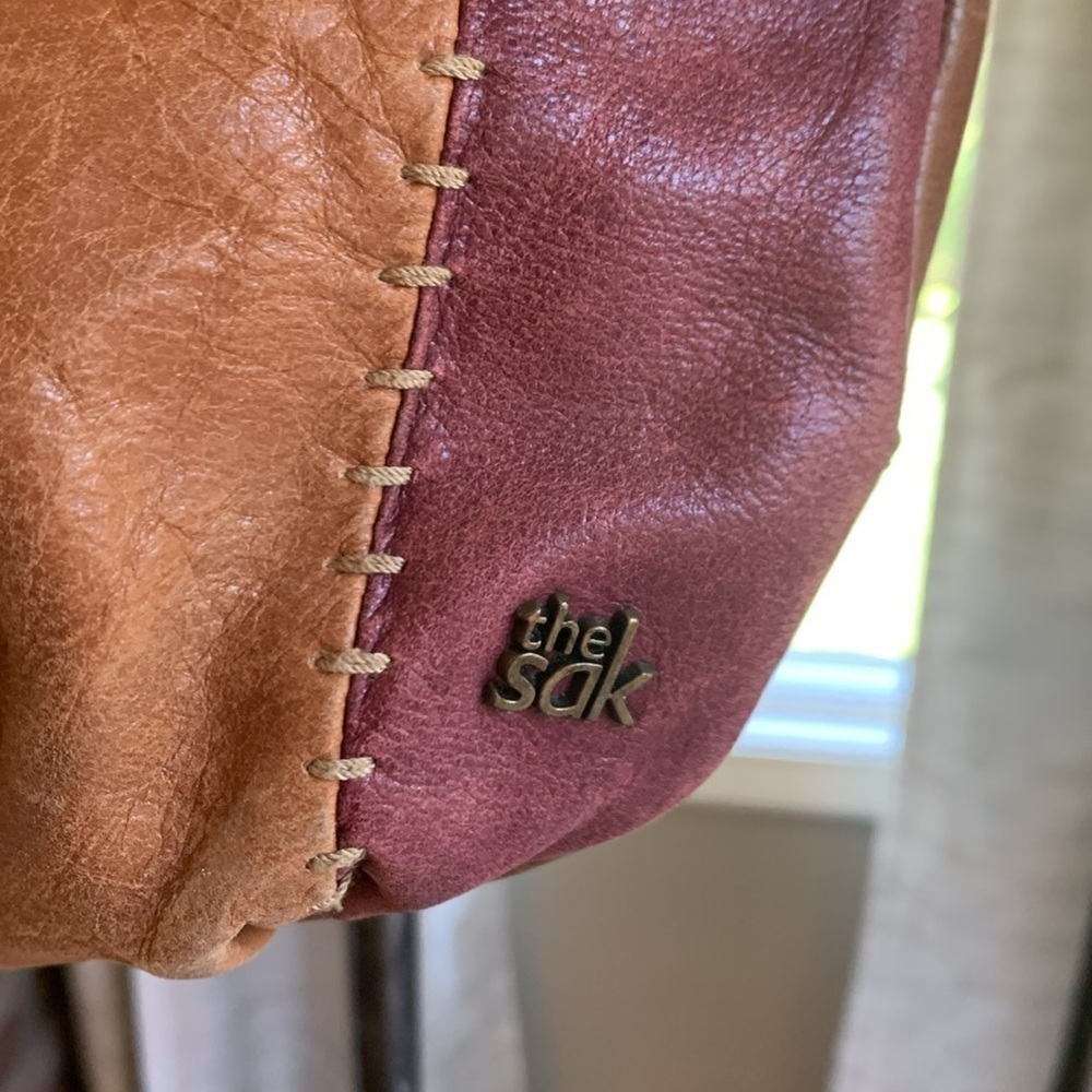 The Sak multi colored patchwork leather shoulder strap purse - Picture 3 of 12
